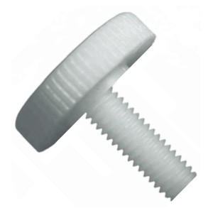 4C24MTKN 4-40 X 3/8 KNURLED THUMB SCREW NYLON